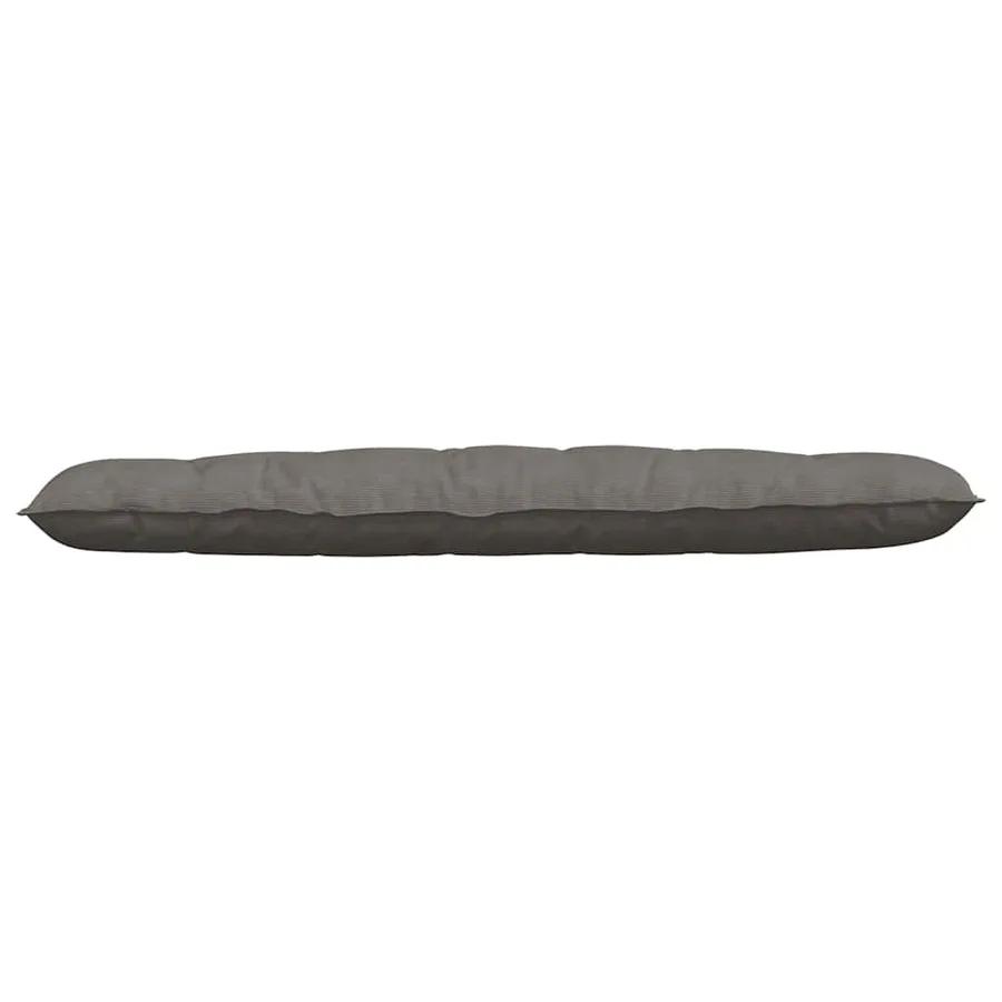 Coussin de Dos Gris clair 180 x 50 cm Tissu en velours côtelé - 5