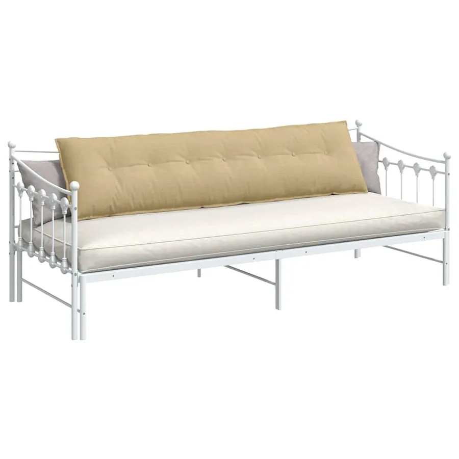 Coussin de Dos Vert gris 200 x 50 cm Tissu en velours côtelé - 3