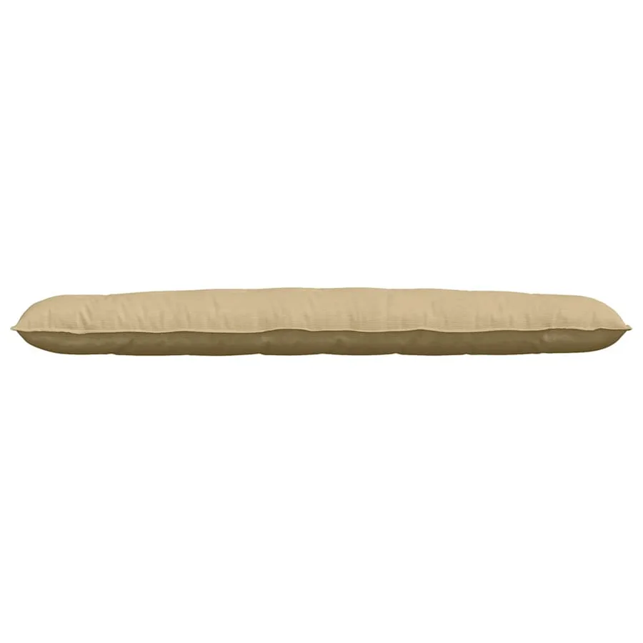 Coussin de Dos Vert gris 200 x 50 cm Tissu en velours côtelé - 5