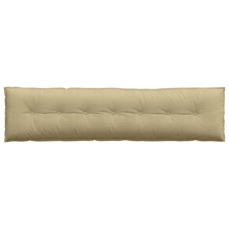 Coussin de Dos Vert gris 200 x 50 cm Tissu en velours côtelé - 6
