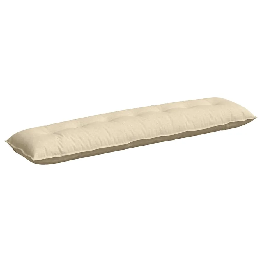 Coussin de Dos Crème 200 x 19 x 50 cm tissu - 2