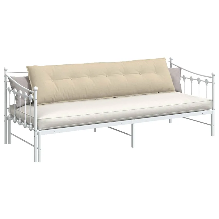 Coussin de Dos Crème 200 x 19 x 50 cm tissu - 3
