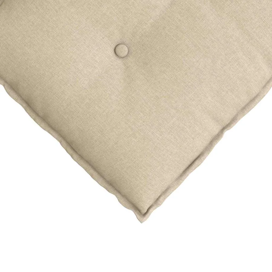 Coussin de Dos Crème 200 x 19 x 50 cm tissu - 7