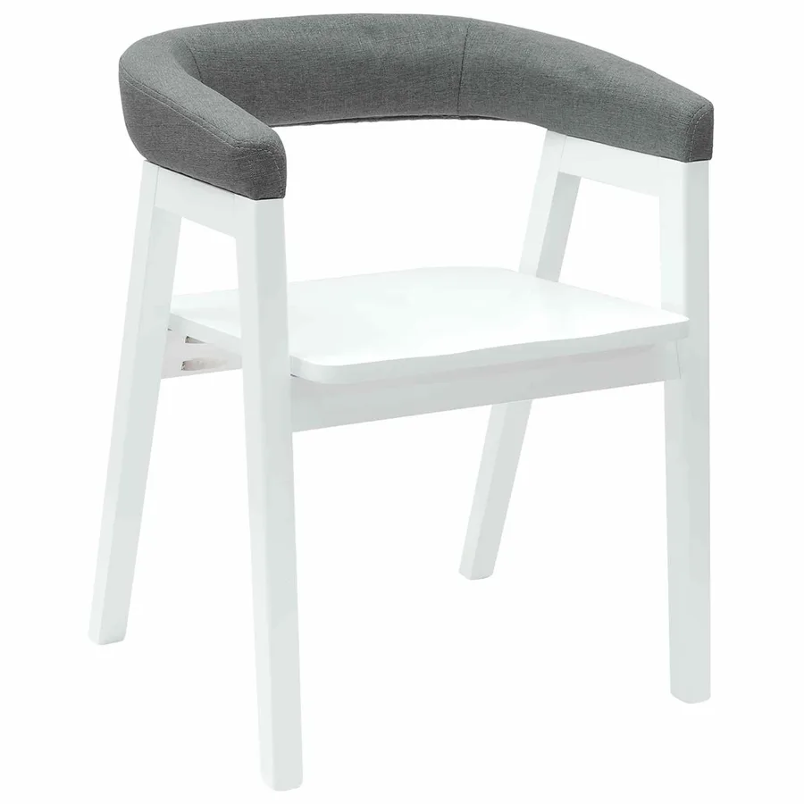 Chaises de salle à manger 2 pcs Blanc 54 x 57 x 73 cm - 4
