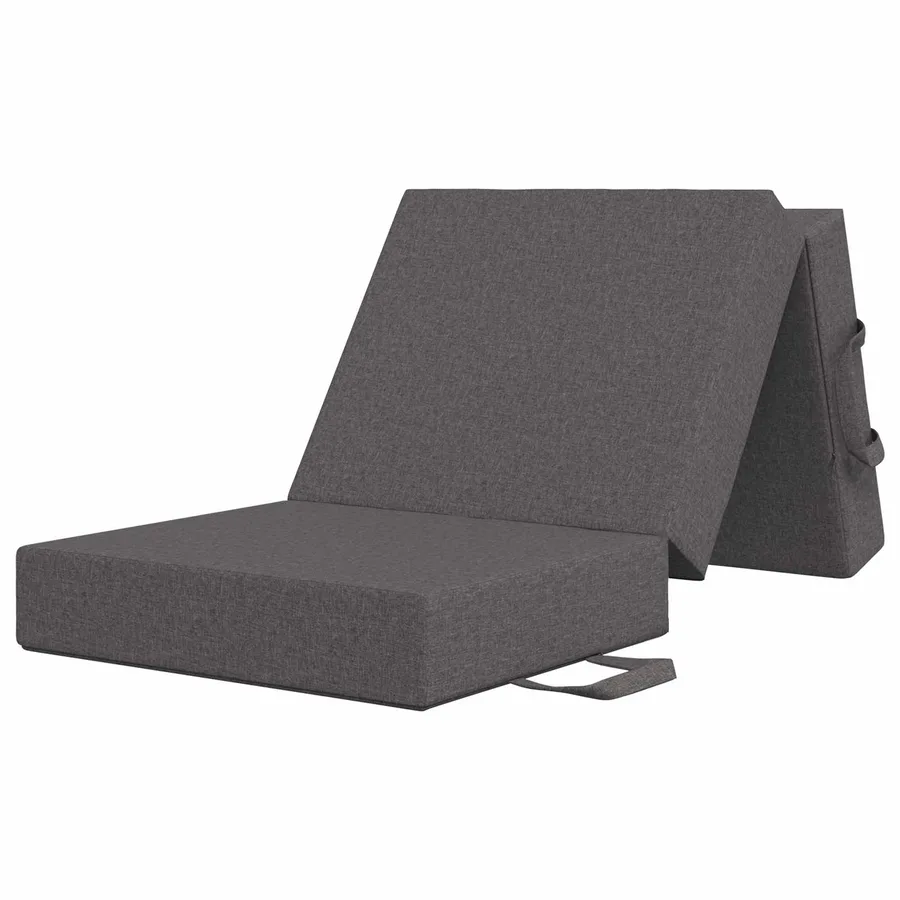 Canapé-lit pliable 75 x 63 x 45 cm Gris clair - 3