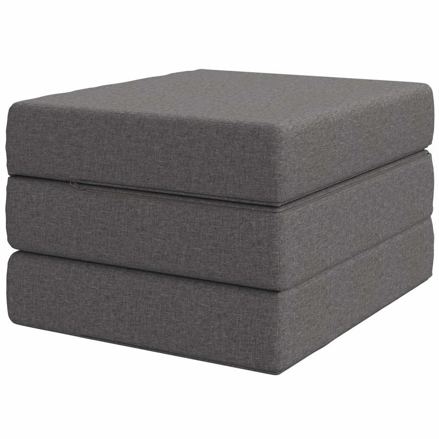 Canapé-lit pliable 75 x 63 x 45 cm Gris clair - 5
