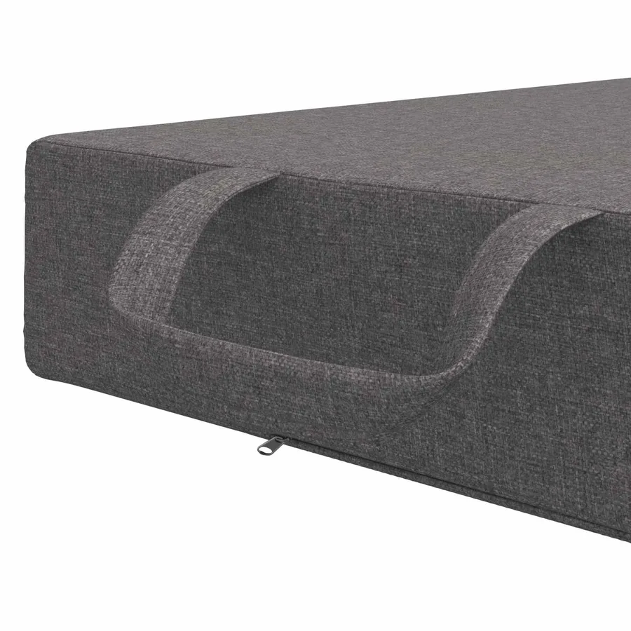 Canapé-lit pliable 75 x 63 x 45 cm Gris clair - 7