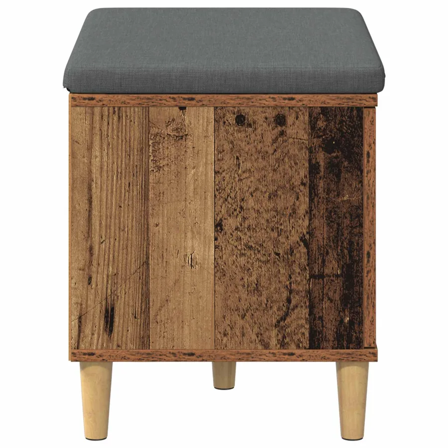 Banc d'entrée avec coussin Bois ancien 60 x 38 x 46 cm - 7