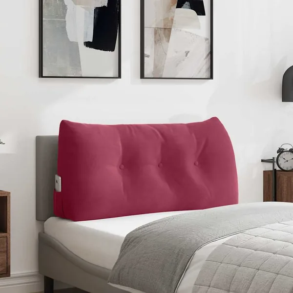 Coussin de Dos Bordeaux 100 x 24 x 50 cm Velours