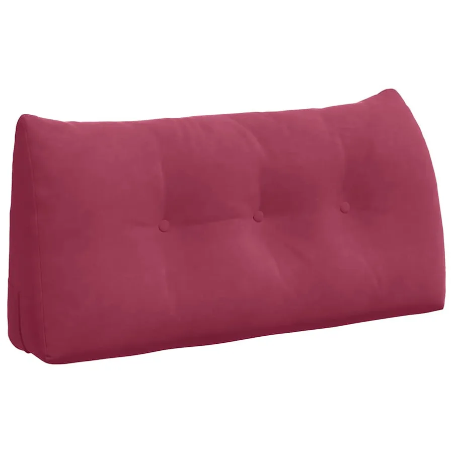 Coussin de Dos Bordeaux 100 x 24 x 50 cm Velours - 2