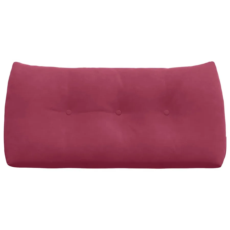 Coussin de Dos Bordeaux 100 x 24 x 50 cm Velours - 6