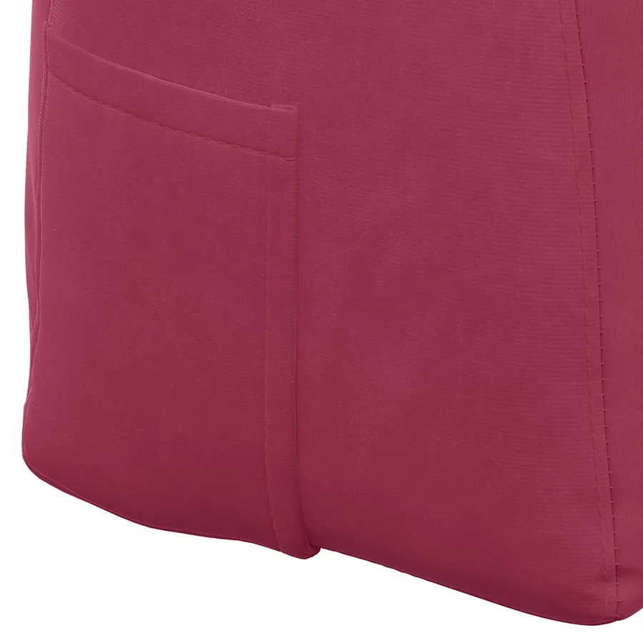 Coussin de Dos Bordeaux 100 x 24 x 50 cm Velours - 9