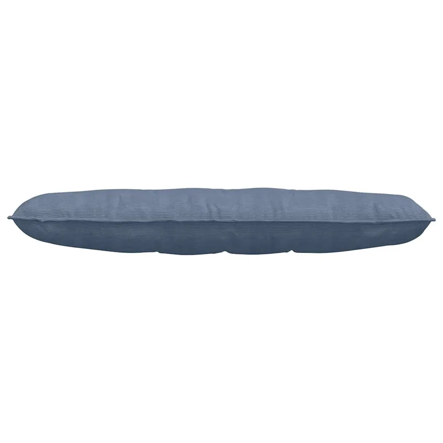 Coussin de Dos Bleu 140 x 50 cm Tissu en velours côtelé - 5