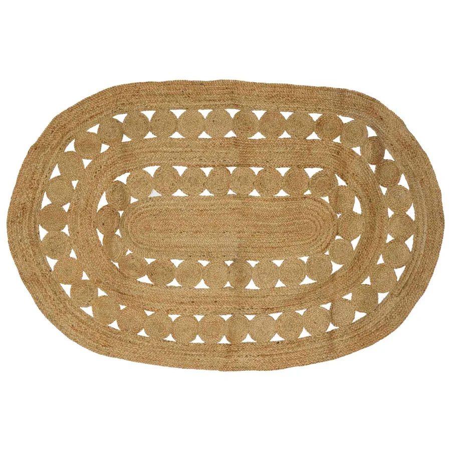 Tapis de surface Naturel 205 x 305 cm Jute