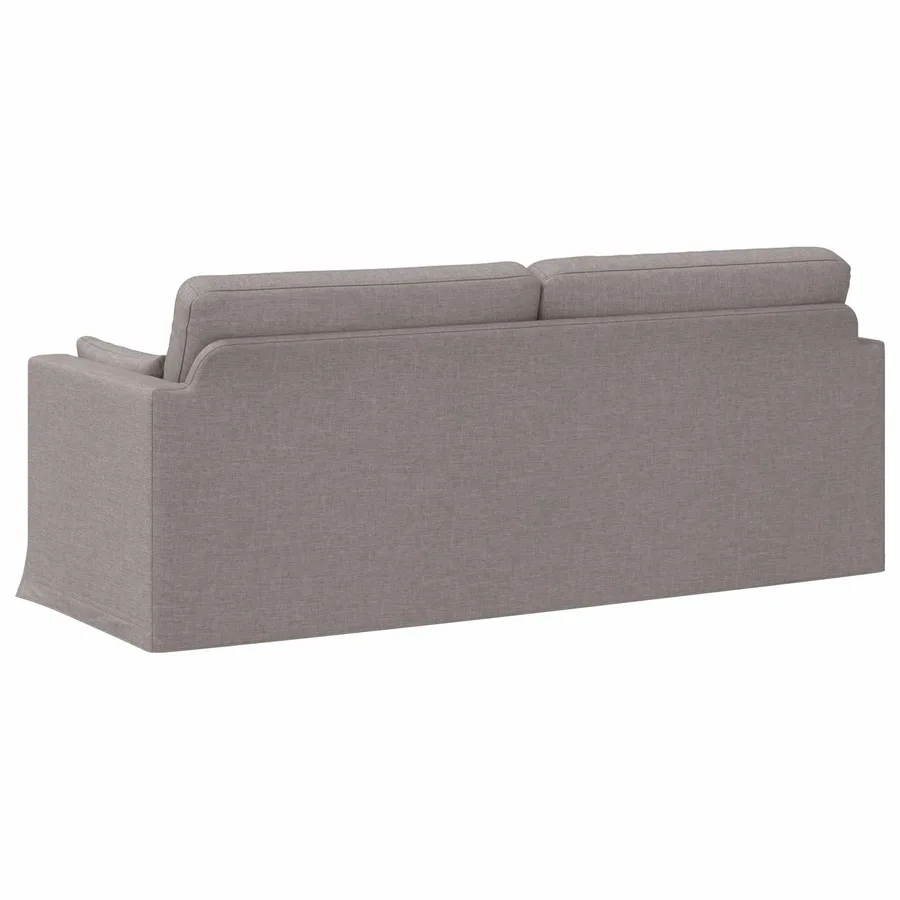 Canapé Taupe 198 x 78 x 80 cm tissu - 6