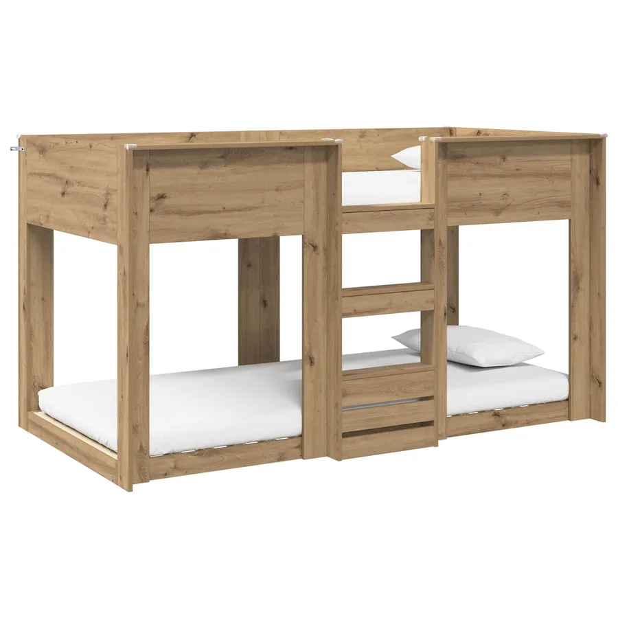 Lit Superposé pour Enfants Chêne artisanal 75 x 190 cm - 2