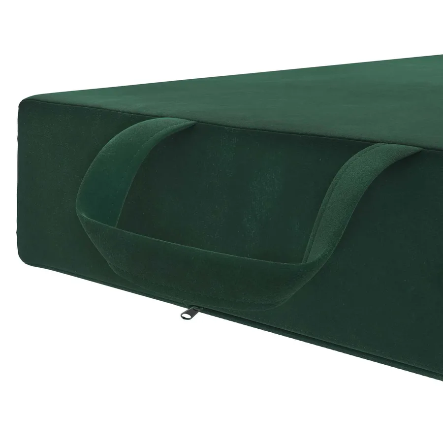 Canapé-lit pliable 90 x 63 x 45 cm Vert foncé - 7