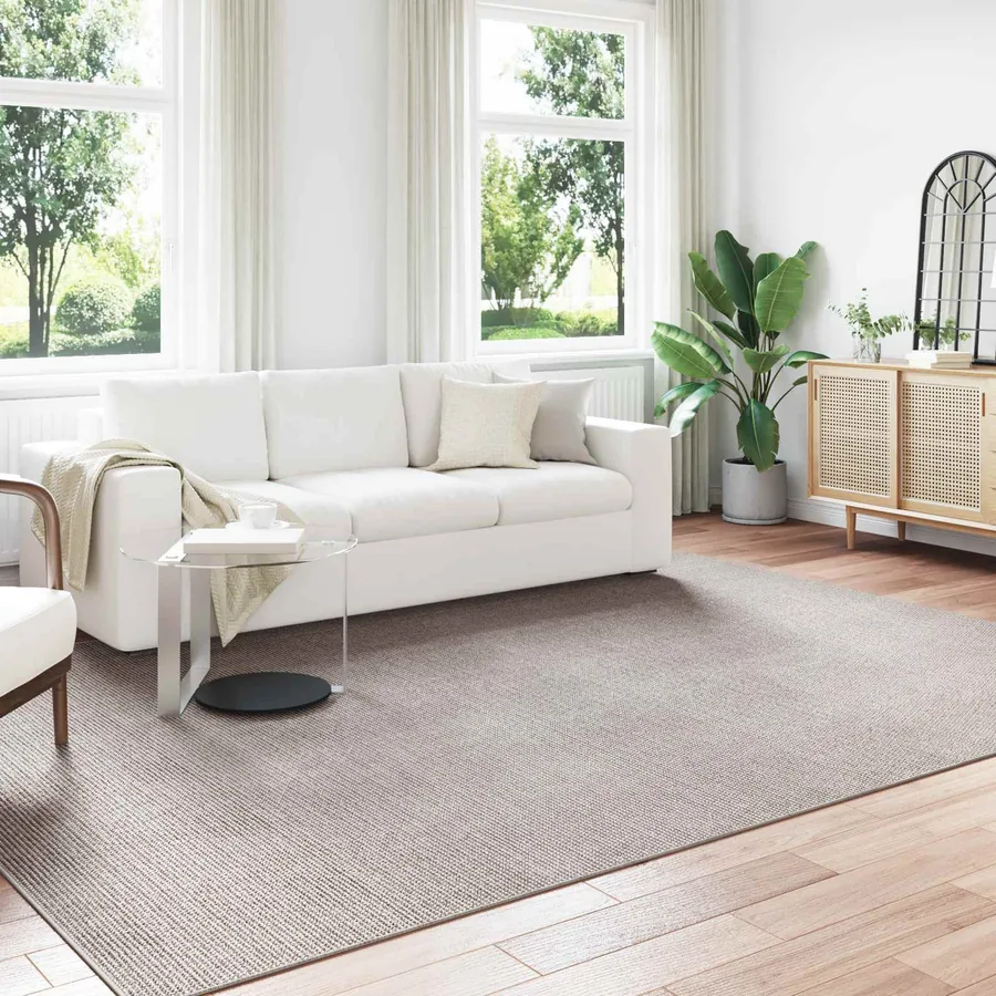 Tapis de surface LUGO Crème et Taupe 340 x 240 cm Polyester