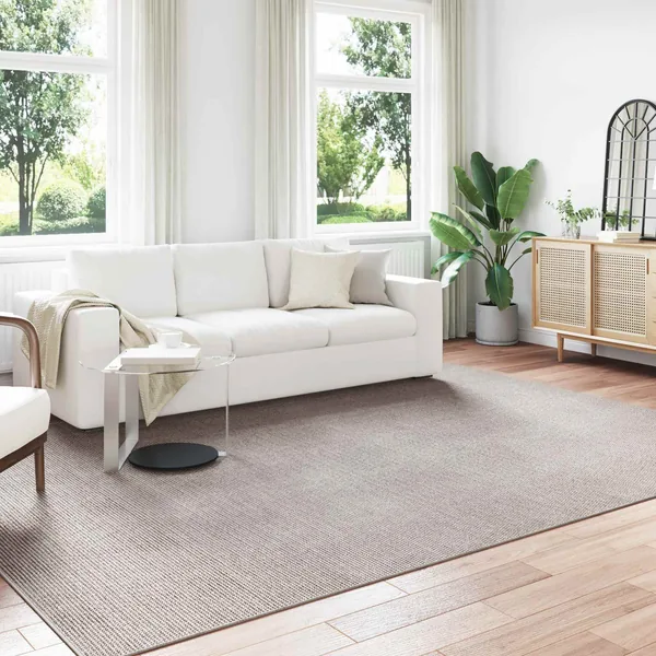 Tapis de surface LUGO Crème et Taupe 340 x 240 cm Polyester