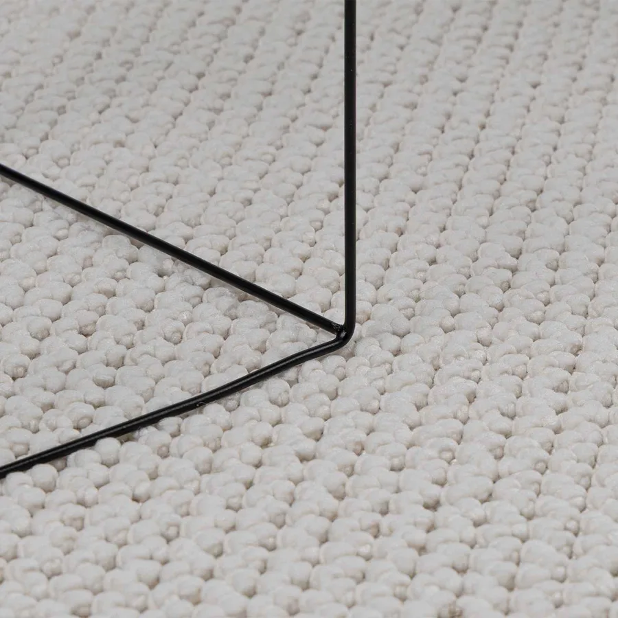 Tapis de surface Rectangulaire LUGO Crème 150 x 80 cm Polyester - 6