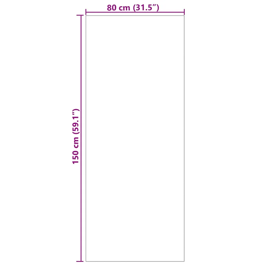 Tapis de surface Rectangulaire LUGO Crème 150 x 80 cm Polyester - 8