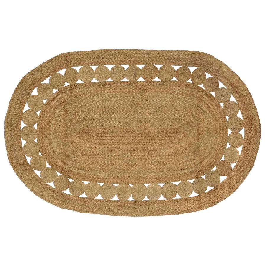 Tapis de surface Naturel 152 x 245 cm Jute