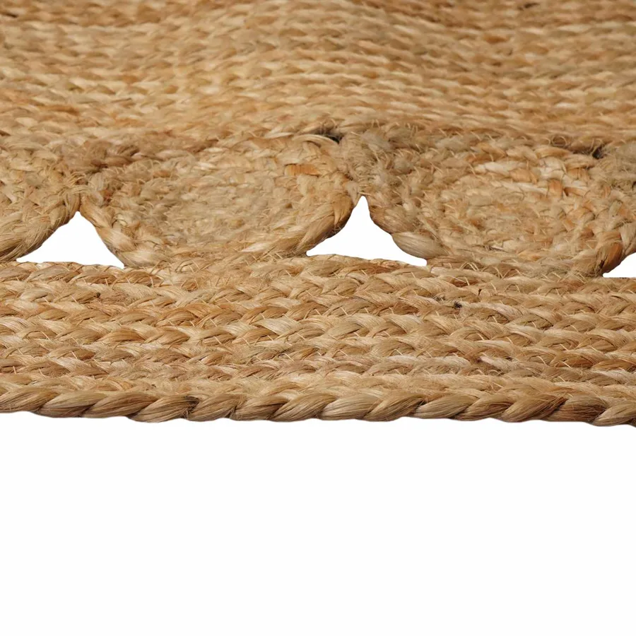 Tapis de surface Naturel 152 x 245 cm Jute - 3