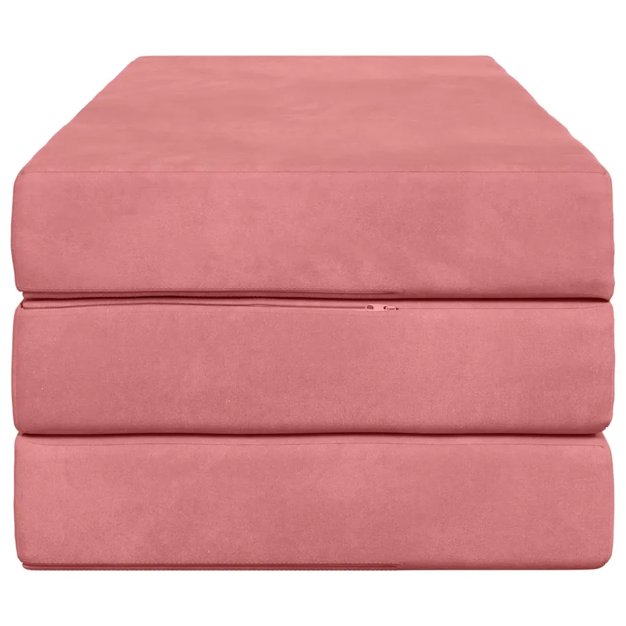 Canapé-lit pliable 140 x 67 x 45 cm Rose - 4
