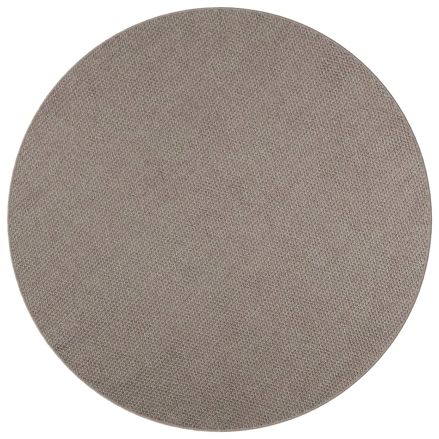 Tapis de surface Rond LUGO Crème et Taupe Ø 200 CM Polyester - 2