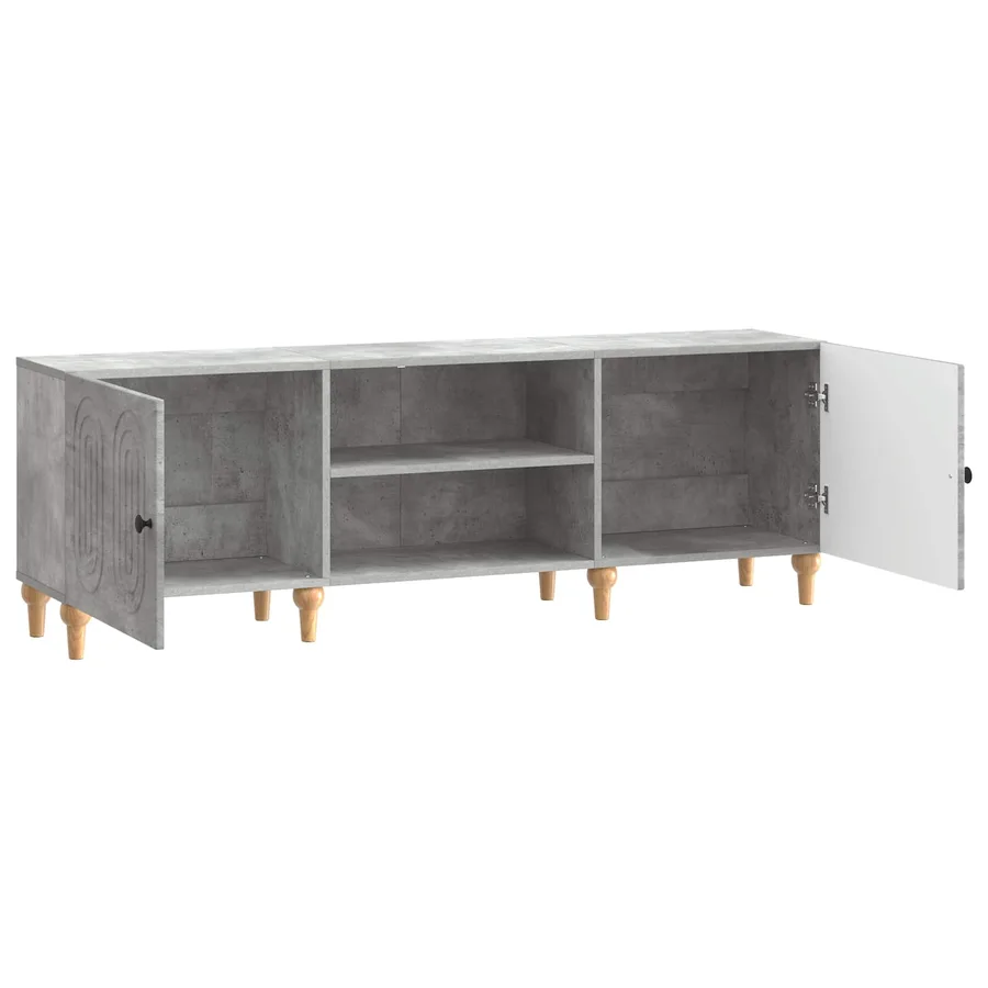 Meuble TV Gris béton 150 x 31 x 50 cm Bois d'ingénierie - 5