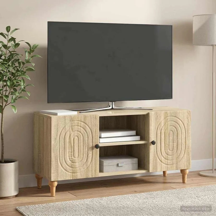 Meuble TV Chêne Sonoma 102 x 34,5 x 50 cm Bois d'ingénierie