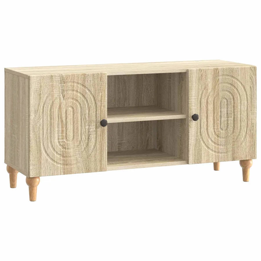 Meuble TV Chêne Sonoma 102 x 34,5 x 50 cm Bois d'ingénierie - 2