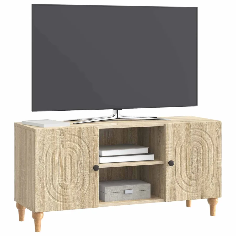 Meuble TV Chêne Sonoma 102 x 34,5 x 50 cm Bois d'ingénierie - 3