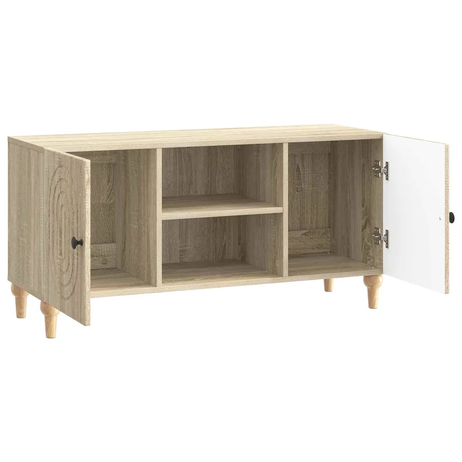 Meuble TV Chêne Sonoma 102 x 34,5 x 50 cm Bois d'ingénierie - 5