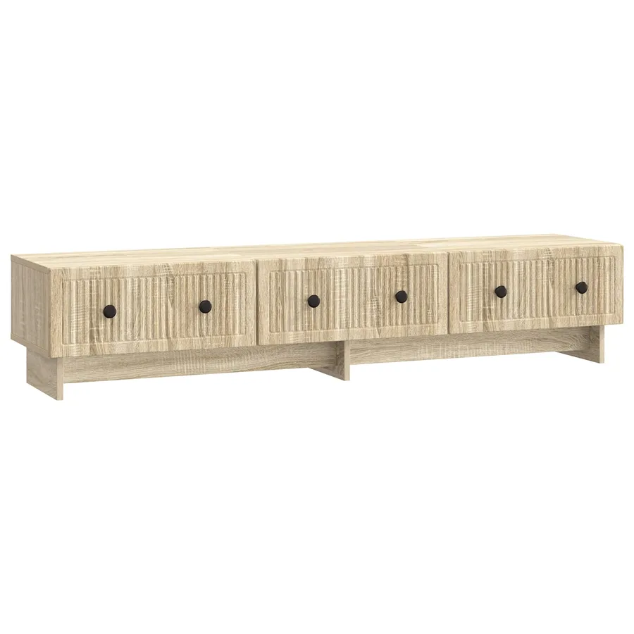 Meuble TV Chêne Sonoma 147 x 34,5 x 30 cm Bois d'ingénierie - 2