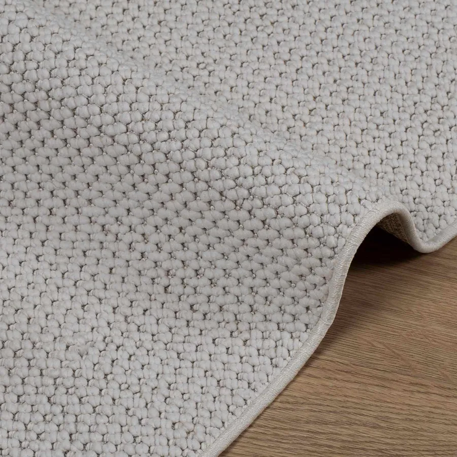 Tapis de surface Carré LUGO Crème 120 x 120 cm Polyester - 4