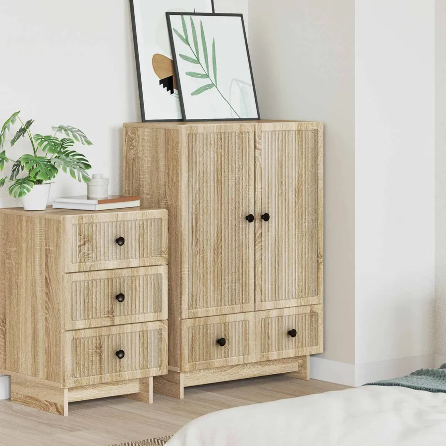 Buffet Chêne Sonoma 66 x 34,5 x 95 cm Bois d’ingénierie - 4