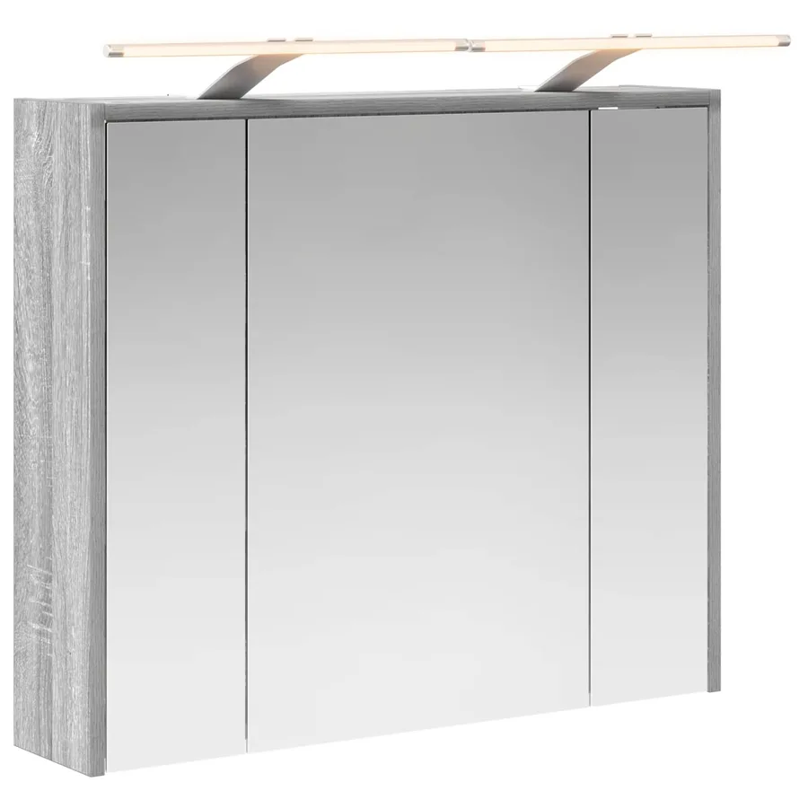 Armoire Miroir de Salle de Bain Gris Sonoma 73,5 x 16 x 62,5 cm - 2