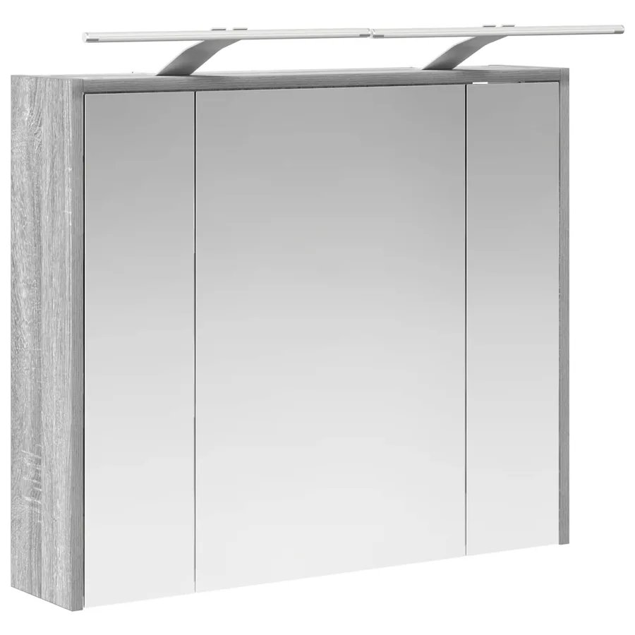 Armoire Miroir de Salle de Bain Gris Sonoma 73,5 x 16 x 62,5 cm - 5