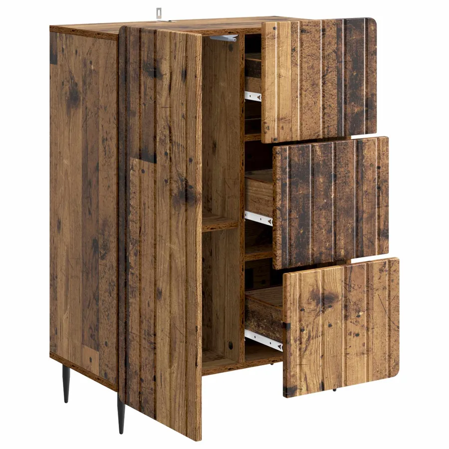 Buffet Bois ancien 66 x 34,5 x 91,5 cm Bois d'ingénierie - 5