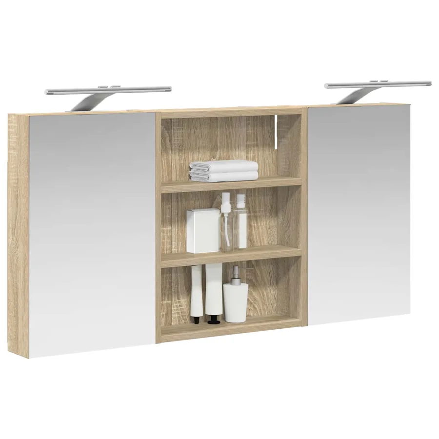 Ensemble de Meubles de Salle de Bain 3 pcs 100 x 10,5 x 50 cm - 3