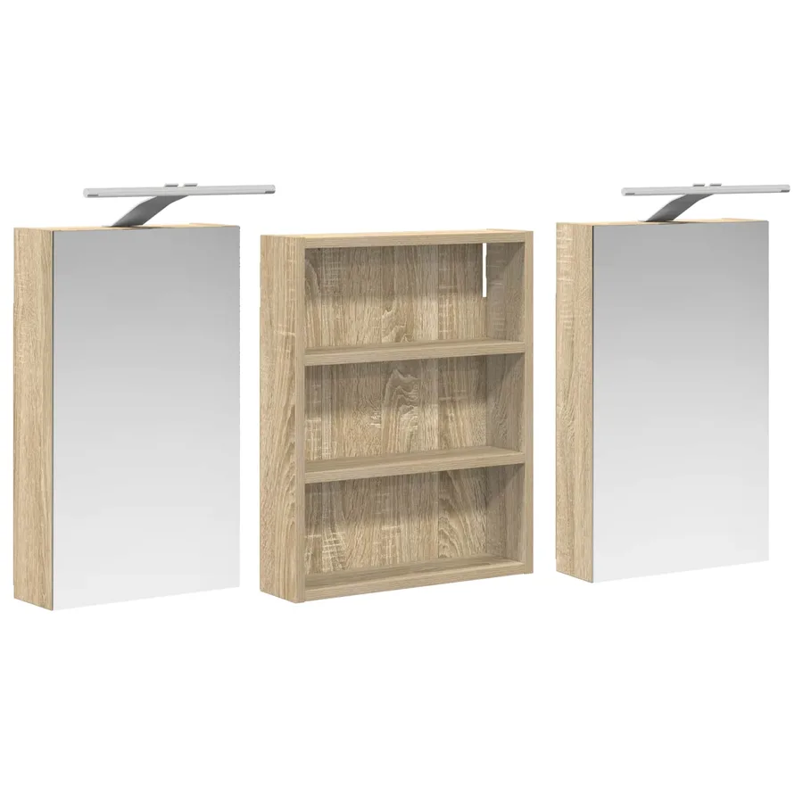 Ensemble de Meubles de Salle de Bain 3 pcs 100 x 10,5 x 50 cm - 5