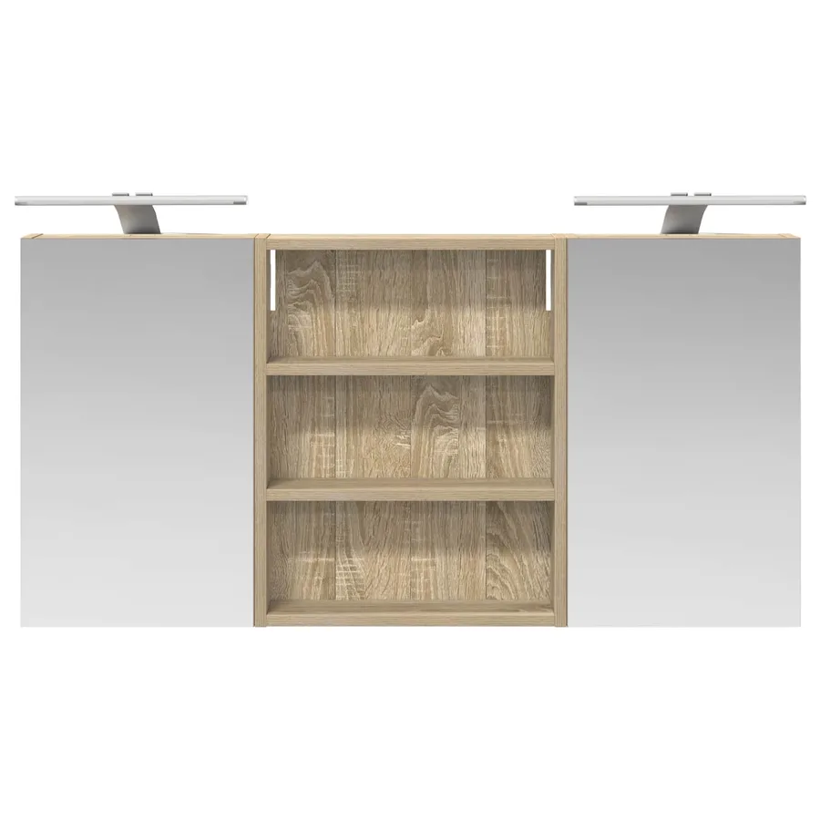 Ensemble de Meubles de Salle de Bain 3 pcs 100 x 10,5 x 50 cm - 6