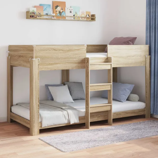 Lit Superposé pour Enfants Chêne Sonoma 90 x 200 cm