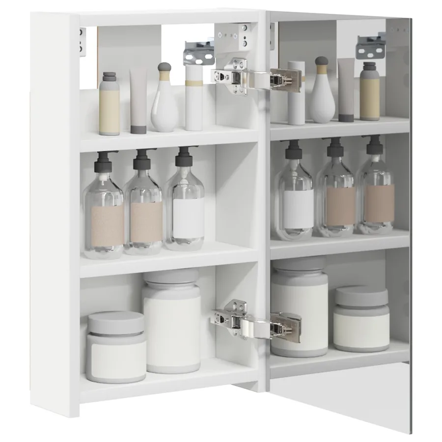 Armoire Miroir de Salle de Bain Blanc 30 x 10,5 x 50 cm - 3
