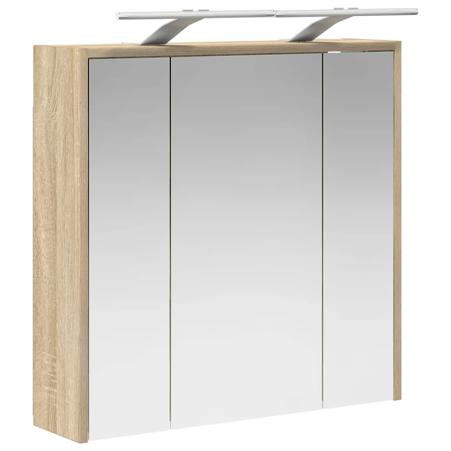 Armoire Miroir de Salle de Bain Chêne Sonoma - 5