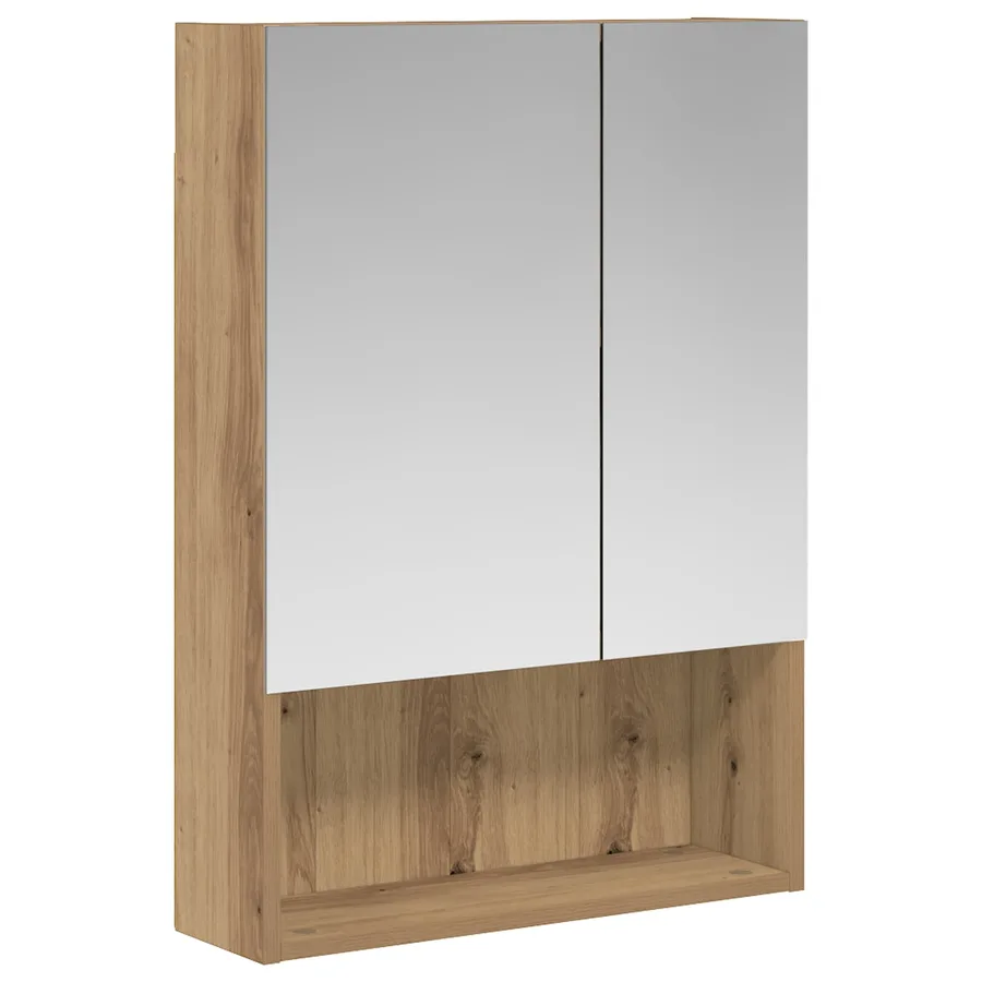 Armoire Miroir de Salle de Bain Chêne artisan 50 x 14,5 x 70 cm - 2