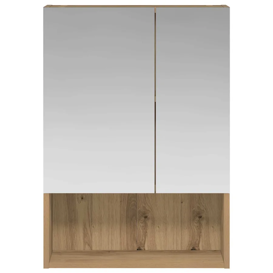 Armoire Miroir de Salle de Bain Chêne artisan 50 x 14,5 x 70 cm - 5