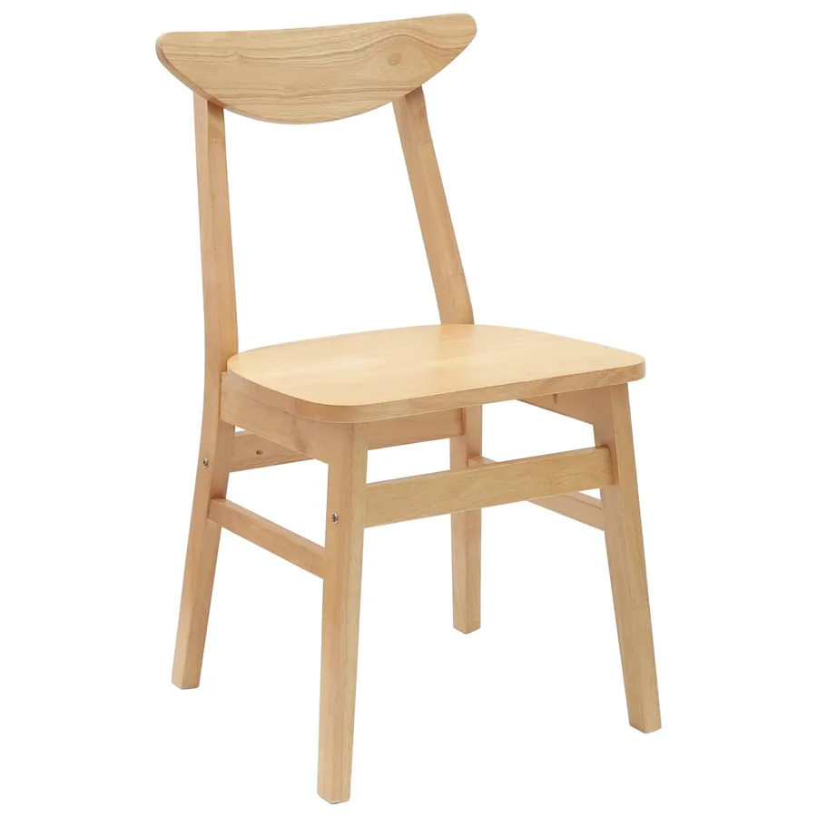 Chaises de salle à manger 2 pcs Naturel 42 x 47.5 x 81 cm - 4