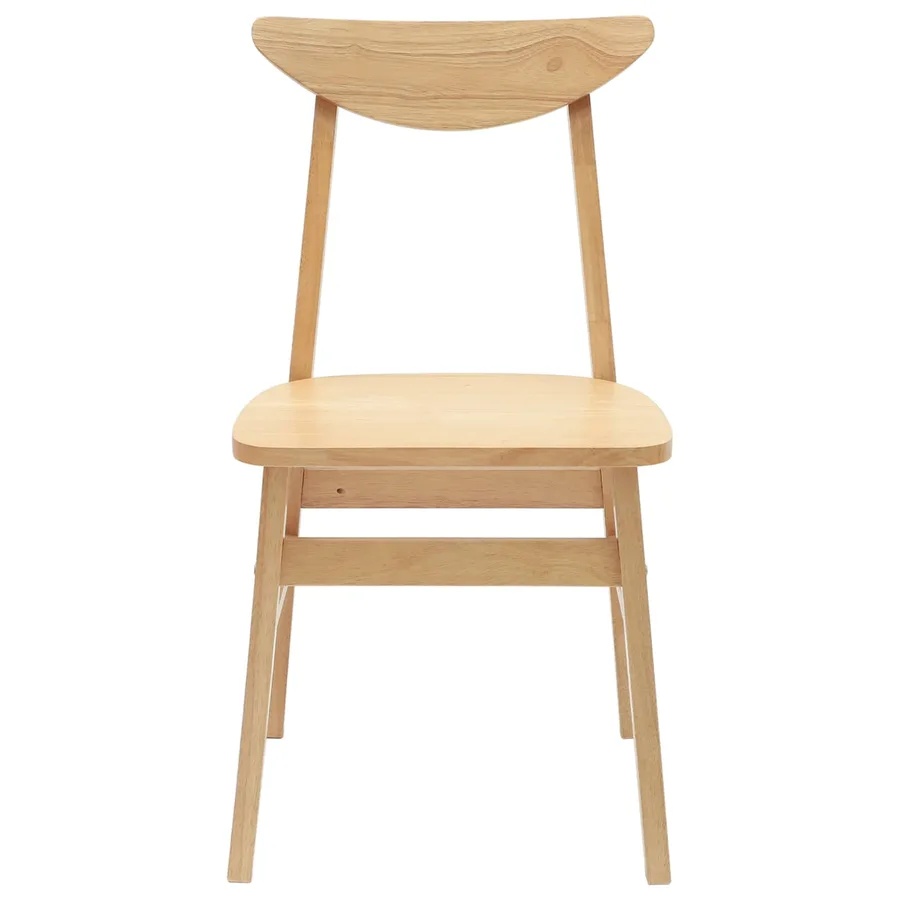 Chaises de salle à manger 2 pcs Naturel 42 x 47.5 x 81 cm - 5